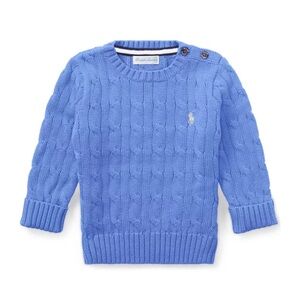 🔵👕🔷Ralph Lauren Blue Cable Knit Kids Sweater